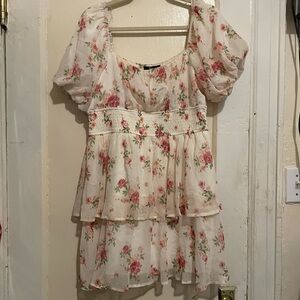 Floral Puff Sleeve Dress